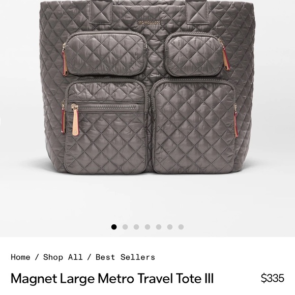 MZ Wallace Quilted metro travel Bag - Picture 2 of 8